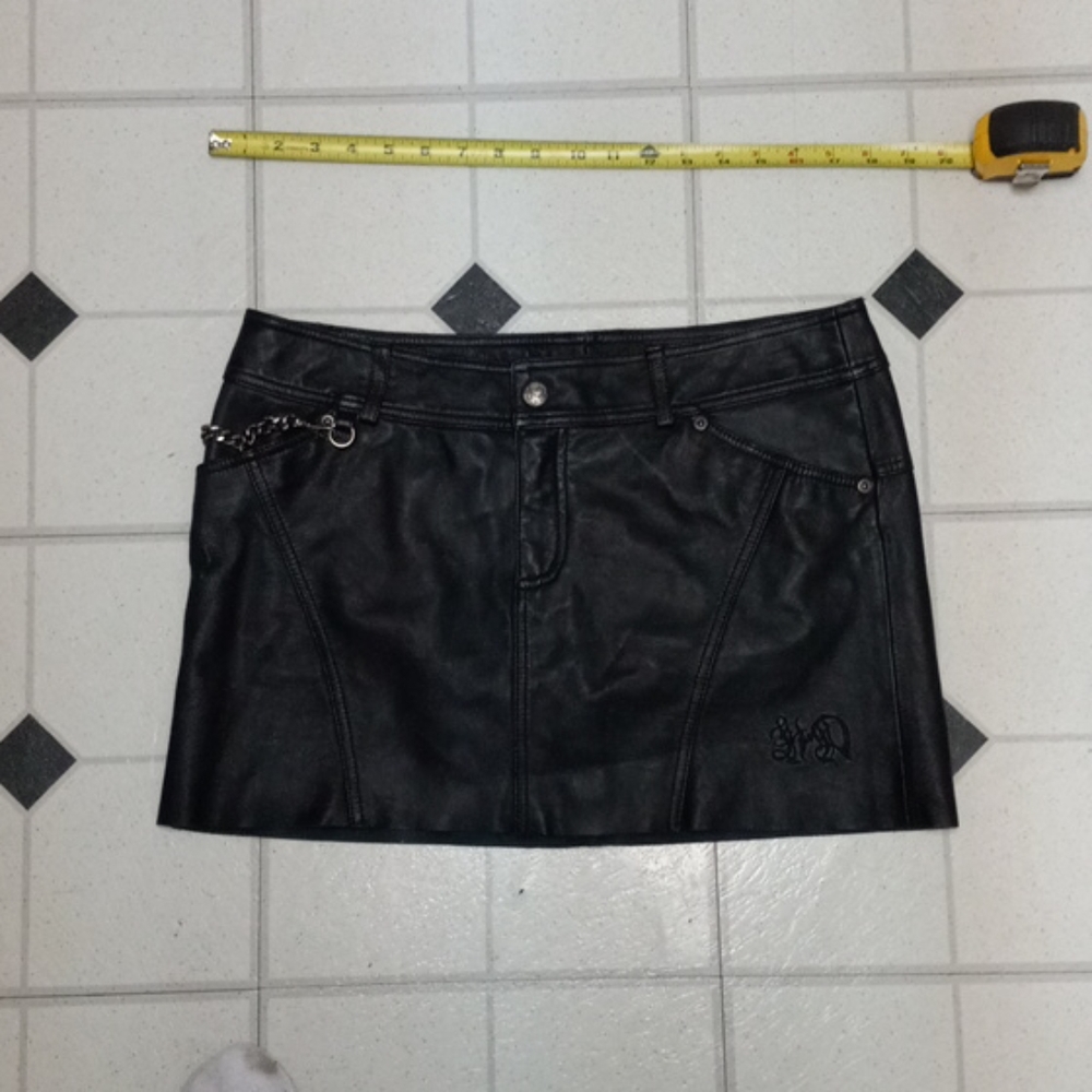 Harley davidson leather skirt 8